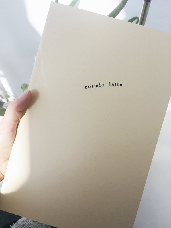 artists book cosmic latte katherina heil ©katherinaheil concrete poetry